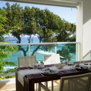 Two story beachfront penthouse.