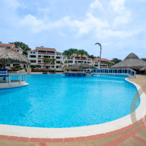 Recently renovated condo in a hotel-type complex.